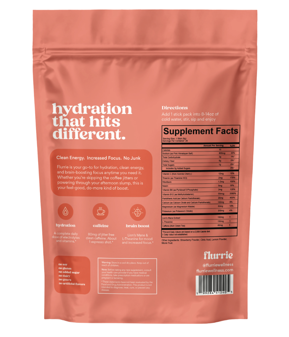 Flurrie Hydration Boost: Strawberry Lemon